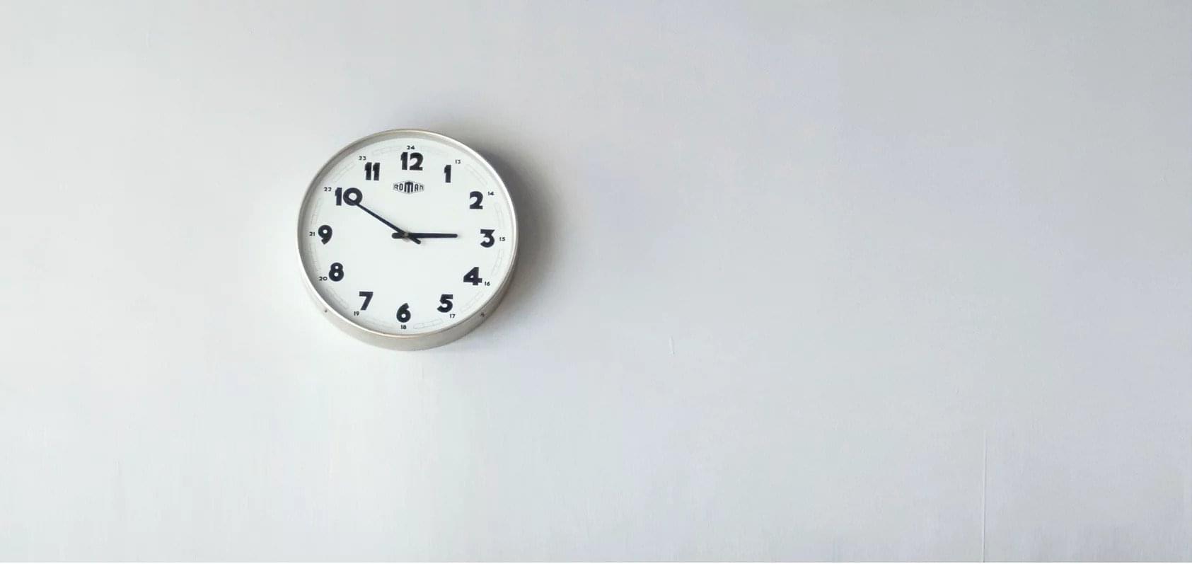 Clock on a wall